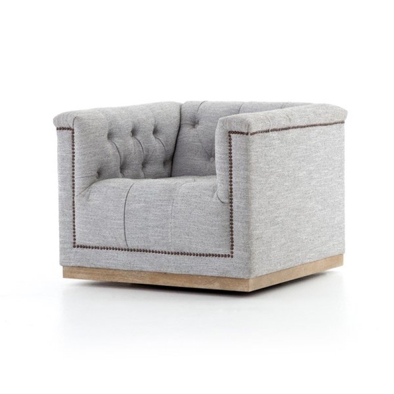 Maxx Fabric Swivel Chair by Four Hands