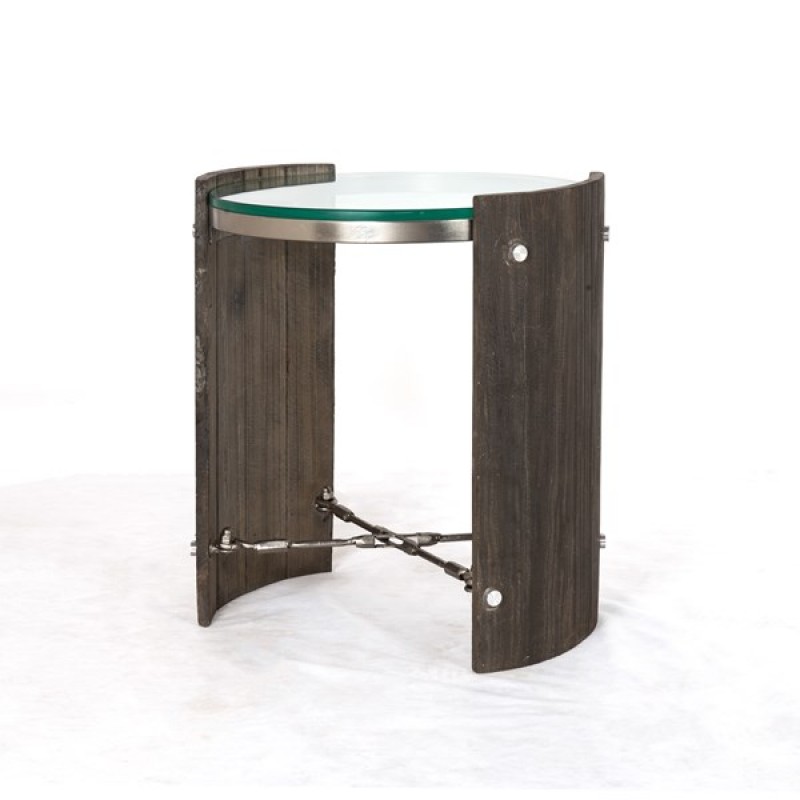Four Hands Frankie End Table w/ Glass