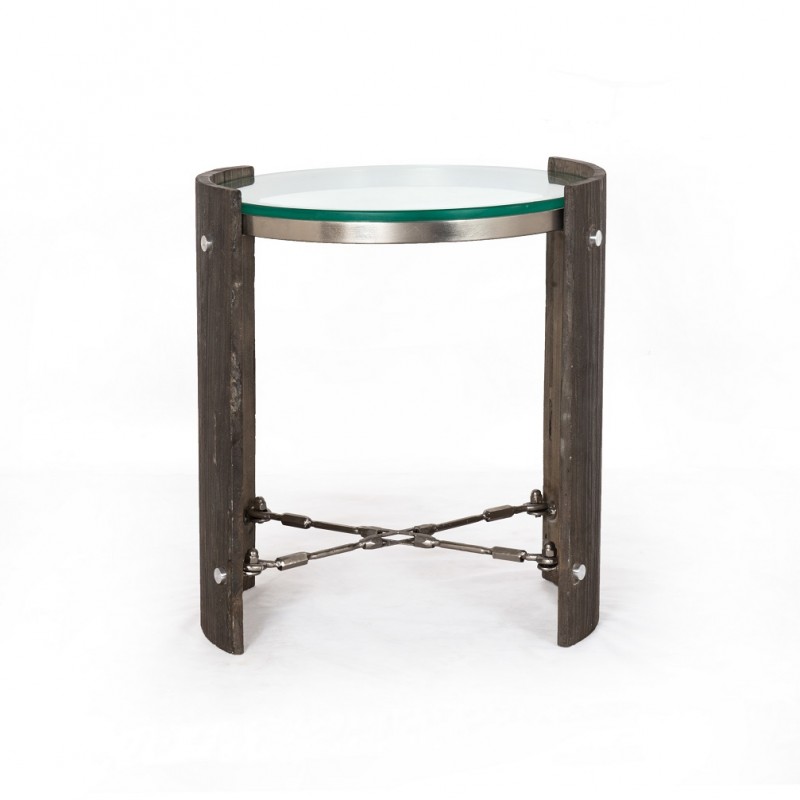 Four Hands Frankie End Table w/ Glass
