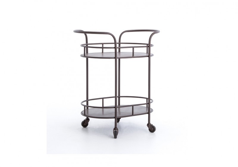 Teague Oval Bar Cart Four Hands