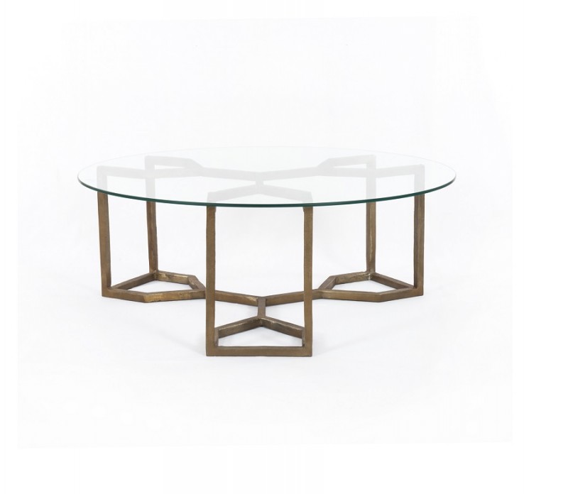 Naomi Glass Coffee Table Four Hands