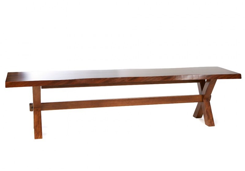Bertanie Solid Birch Live Edge Bench