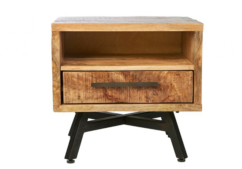 Retro Side Table/Night Stand Solid Wood