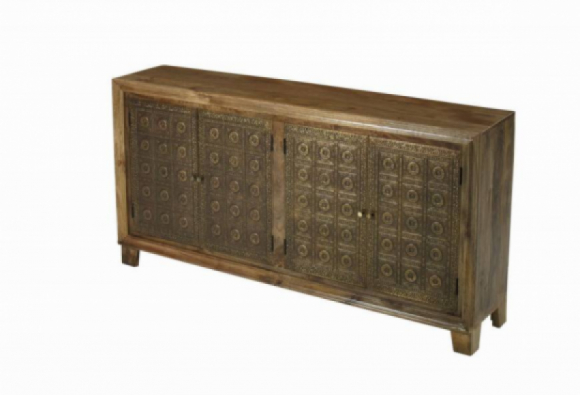 Brass 4 Dr Sideboard