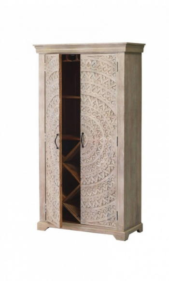 Carved Wine Cabinet