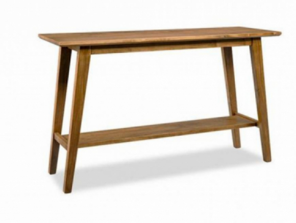 Tribeca Leg Sofa Table With Shelf Made, Tribeca Oak Console Table