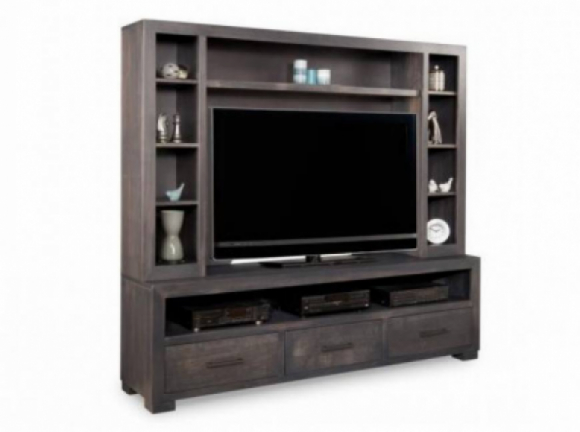 Steel City HDTV Cabinet with Hutch
