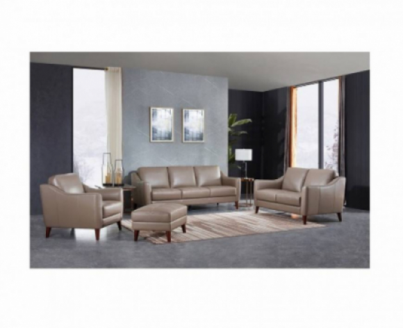 Amber Leather Sofa