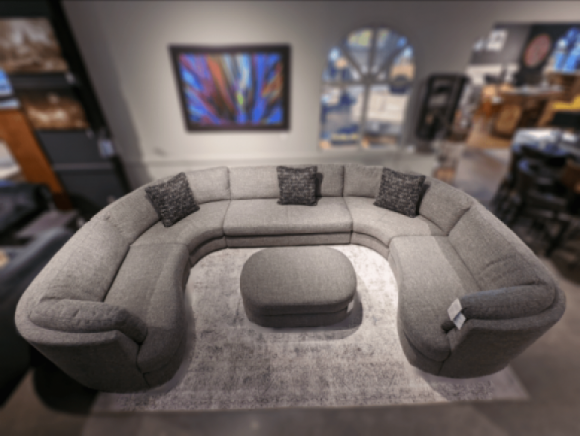 River Fabric 5 Piece Sectional