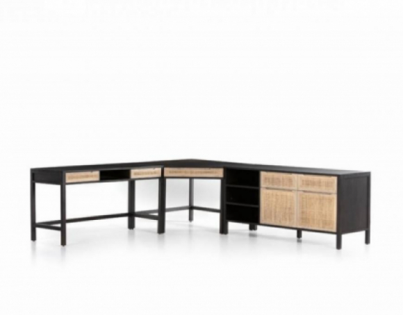 Clarita Desk with filing credenza