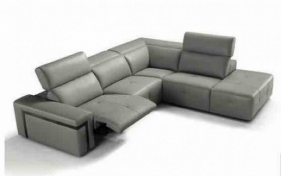 Barbera Leather Power Sectional