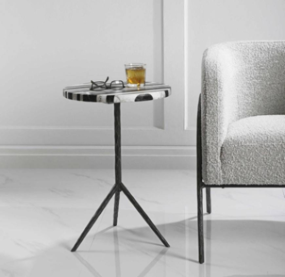 Fine Line Round Accent Table