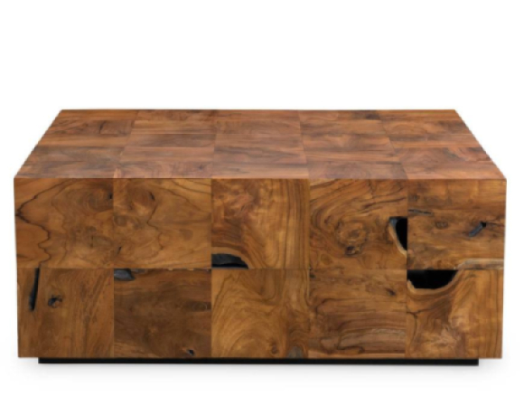 Teak Tac Toe Coffee Table
