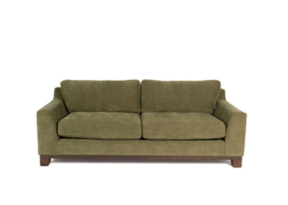 Finley Fabric Sofa Made in Canada Edmonton Marley Moss custom front
