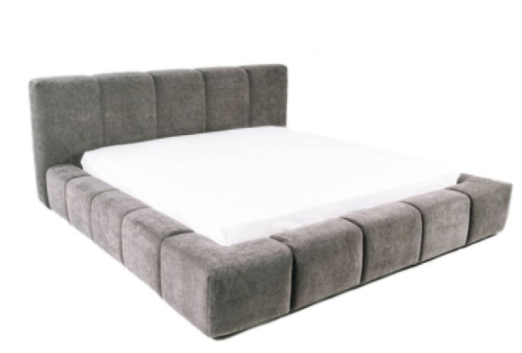 Prince Platform Bed Edmonton Elite Charcoal slats side