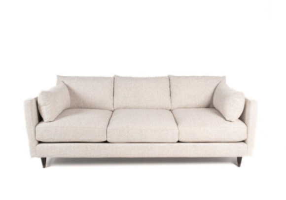 Vista Fabric Estate Sofa Edmonton Muse Stone stock front