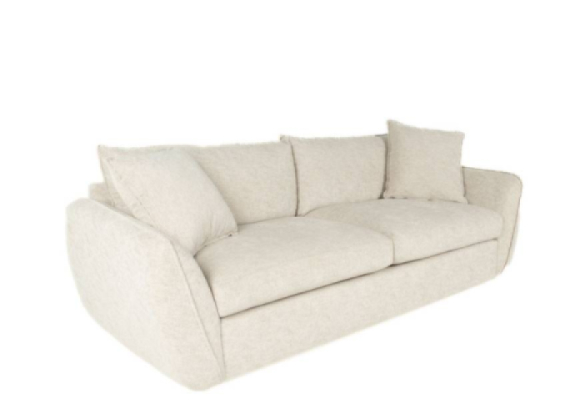 Sarita Fabric Sofa Made in Canada two seat custom side