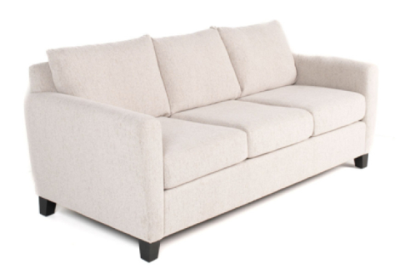 Nantes Fabric Sofa Made in Canada Edmonton condo custom side