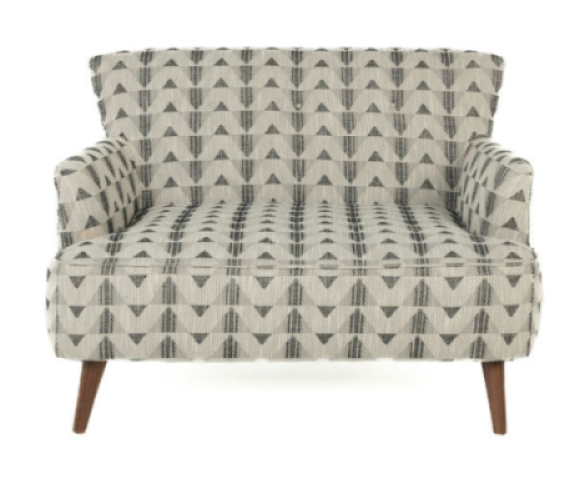 Fresno Settee Fabric Chair