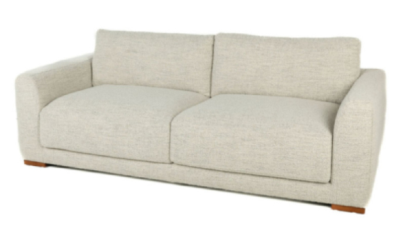Everett Fabric Sofa Cotton Edmonton side