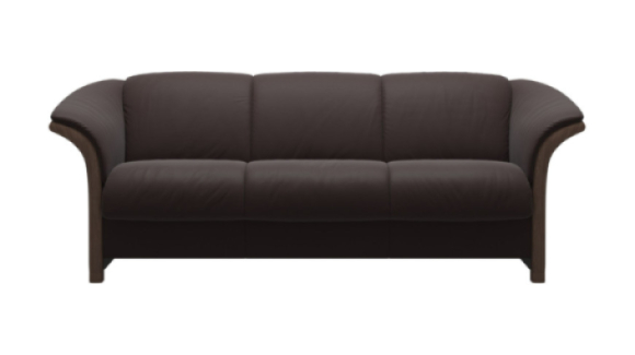 Manhattan Leather Sofa Paloma Chocolate Stressless Edmonton front