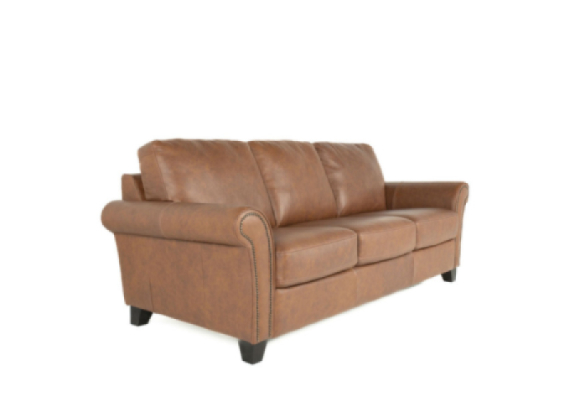 Brandon Leather Sofa Parlour Rye Edmonton Made in Canada custom side