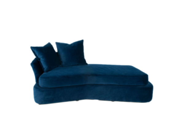 Julian Fabric Chaise Edmonton lounge chair bed front