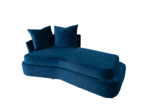 Julian Fabric Chaise Edmonton lounge chair bed side
