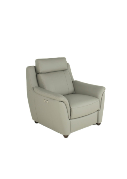 Affogato Leather Recliner Chair Taupe side