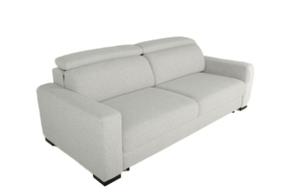 Elliot King Sleeper Sofa Smoke Grey Edmonton bed fabric side