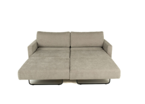 Nico King Sleeper Sofa Edmonton fabric bed open