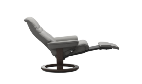 Sunrise Classic Power Recliner Stressless Edmonton Paloma Silver grey side