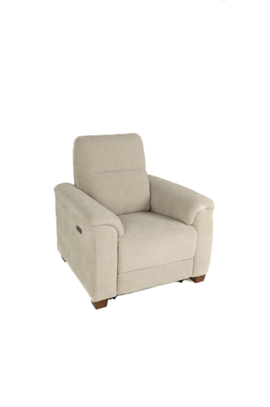 Santana Fabric Power Recliner Edmonton stock Selene Grey side