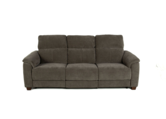 Santana Fabric Power Sofa Edmonton stock Selene Stone