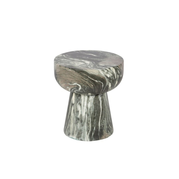 Binx Side Table Edmonton concrete marble angle