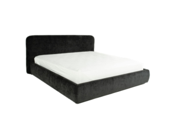 Bowie Platform Bed Edmonton Calla Black slats side