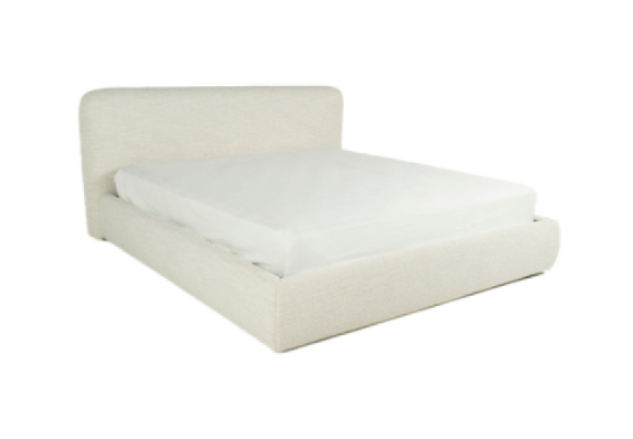 Bowie Platform Bed Edmonton Merino Pearl slats side