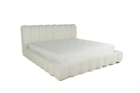 Biggie Platform Bed Edmonton slats Magnolia Snow side