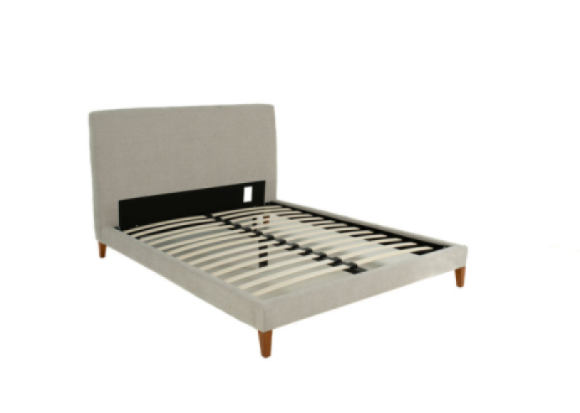Blondie Platform Bed Edmonton Elite Dove slats side