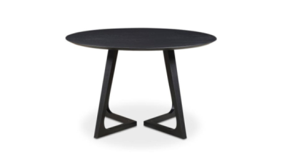 Godenza Round Dining Table Edmonton black ash wood
