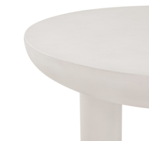 Rocca Coffee Table Cream Edmonton concrete close up