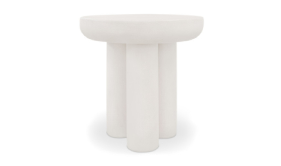Rocca Side Table Cream Edmonton concrete