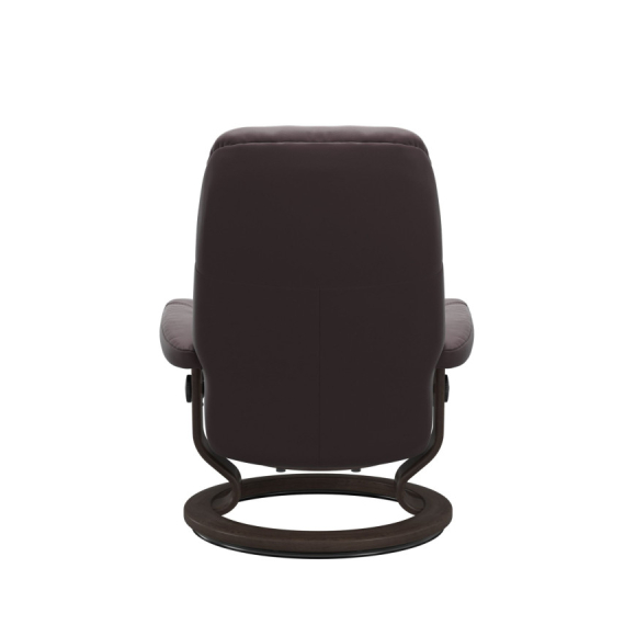 Consul Medium Classic Recliner Stressless Edmonton Paloma Bordeaux back