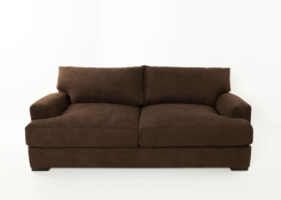 Avalon Fabric Sofa Edmonton Jonathan Louis custom Caprice Java