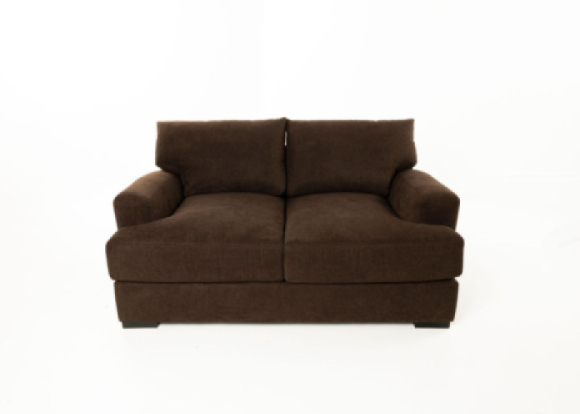 Avalon Fabric Loveseat Edmonton Jonathan Louis custom Caprice Java