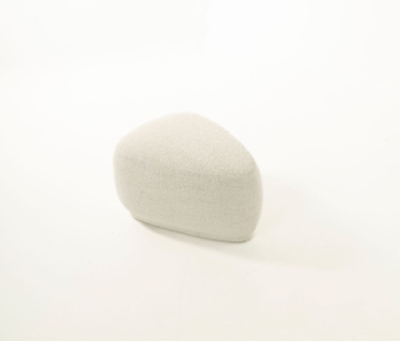 Den Small Fabric Ottoman Edmonton Merino Pearl