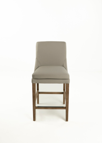 Topaz Counter Stool Edmonton leather light grey