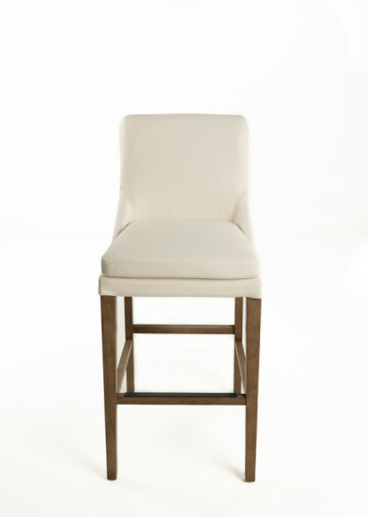 Topaz Bar Stool Edmonton white leather