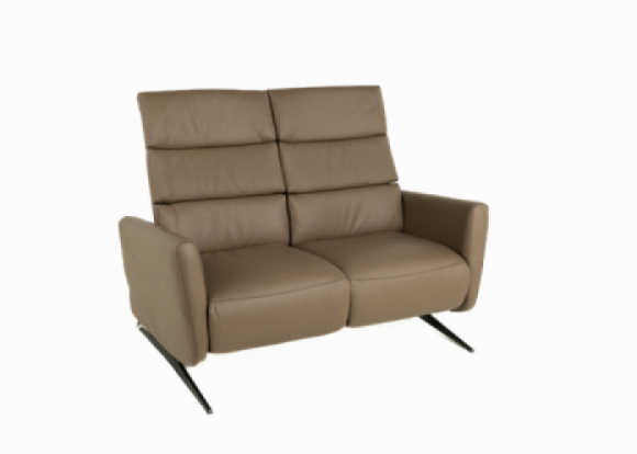 Jorja Reclining Love Seat Edmonton leather side
