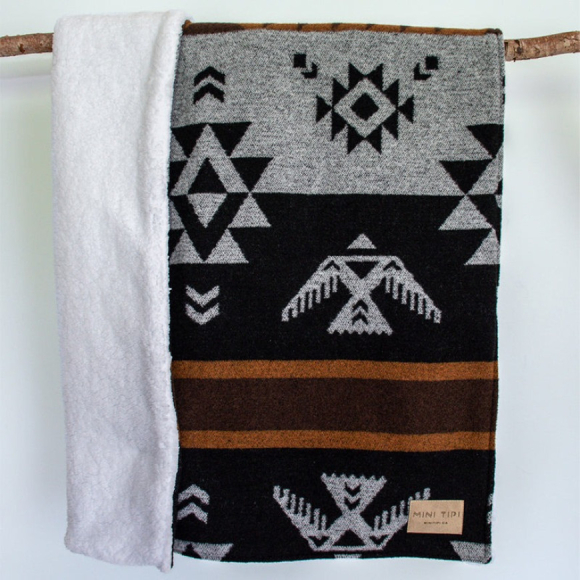 Thunderbird Indigenous Baby Blanket Edmonton Mini Tipi